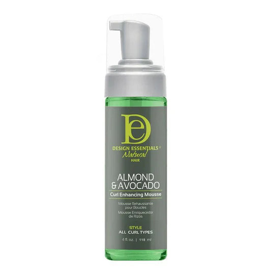 DESIGN ESSENTIALS ALMOND & AVOCADO CURL ENHANCING MOUSSE 4OZ