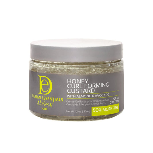DESIGN ESSENTIALS CRÈME COIFFANTE CUSTARD AU MIEL, AMANDE ET AVOCAT 340G