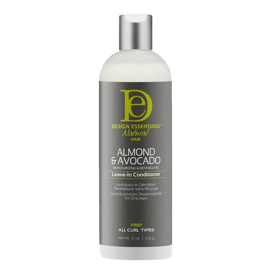 DESIGN ESSENTIALS APRÈS-SHAMPOOING SANS RINÇAGE AMANDE & AVOCAT 177ML