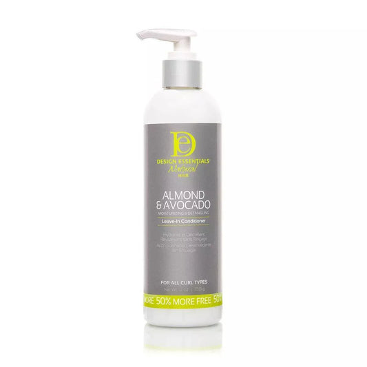 DESIGN ESSENTIALS ALMOND&AVOCADO LEAVE-IN CONDITIONER 12OZ