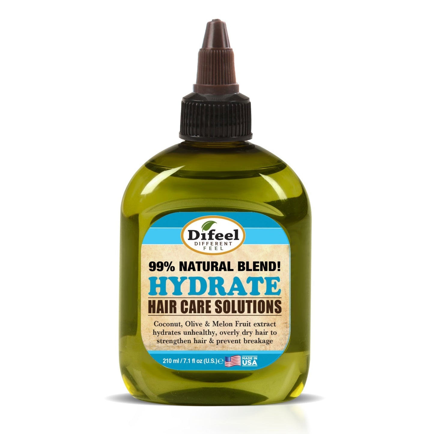 DIFEEL 99% Solutions capillaires naturelles - Huile capillaire hydratante 7.1 oz
