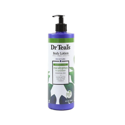 LOTION CORPORELLE DR TEAL'S EUCALYPTUS ET MENTHE VERTE 532ML