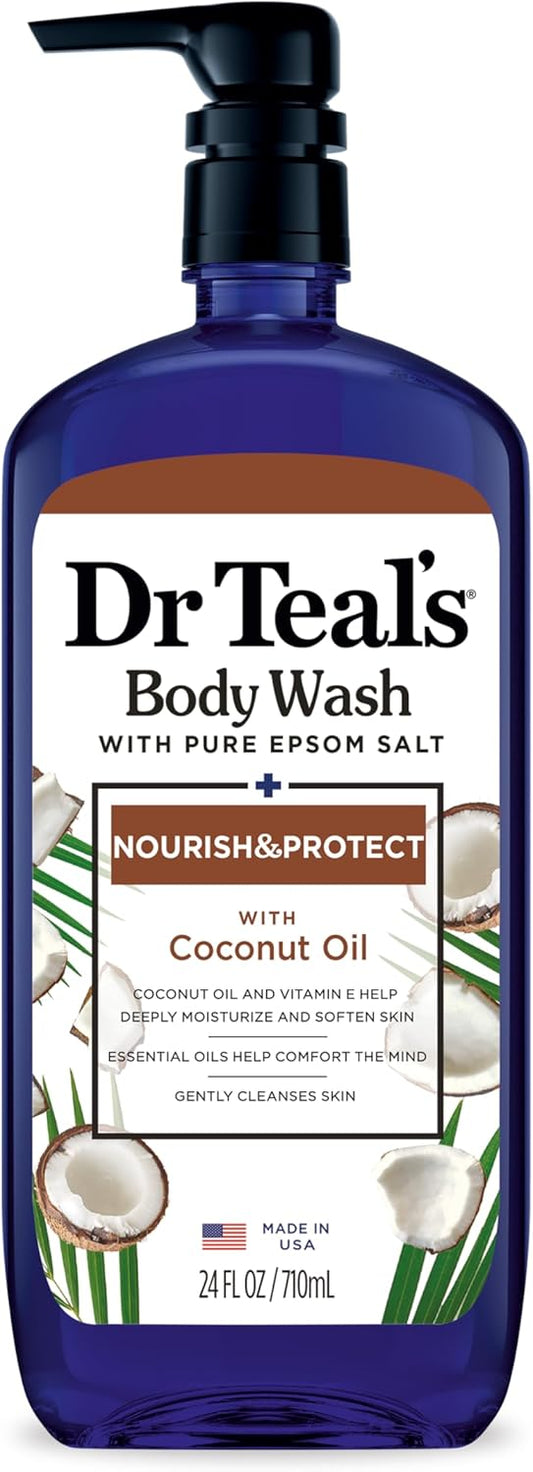 DR TEAL'S GEL DOUCHE HUILE DE COCO 709ML