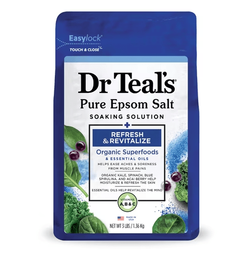 DR TEAL'S SEL D'EPSOM RAFRAÎCHIR ET REVITALISER 1,36 KG