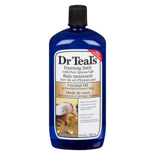 DR TEALS FOAMING BATH  W/ PURE EPSOM SALT - COCONUT OIL 34 OZ