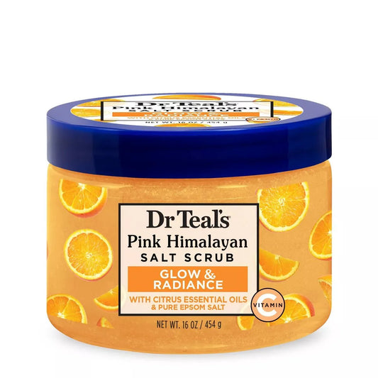 Dr Teal's Gommage au sel d'agrumes et à la vitamine C éclat et luminosité - 453 g