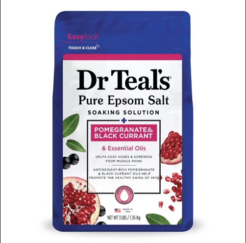DR TEAL'S PURE EPSOM SALT POMEGRANATE 3LB