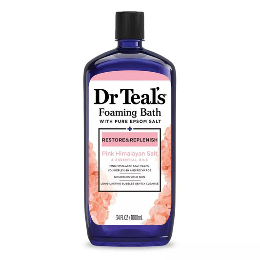 DR TEAL'S BAIN MOUSSANT HIMALAYA ROSE RESTAURATION & RÉGÉNÉRATION 34 OZ