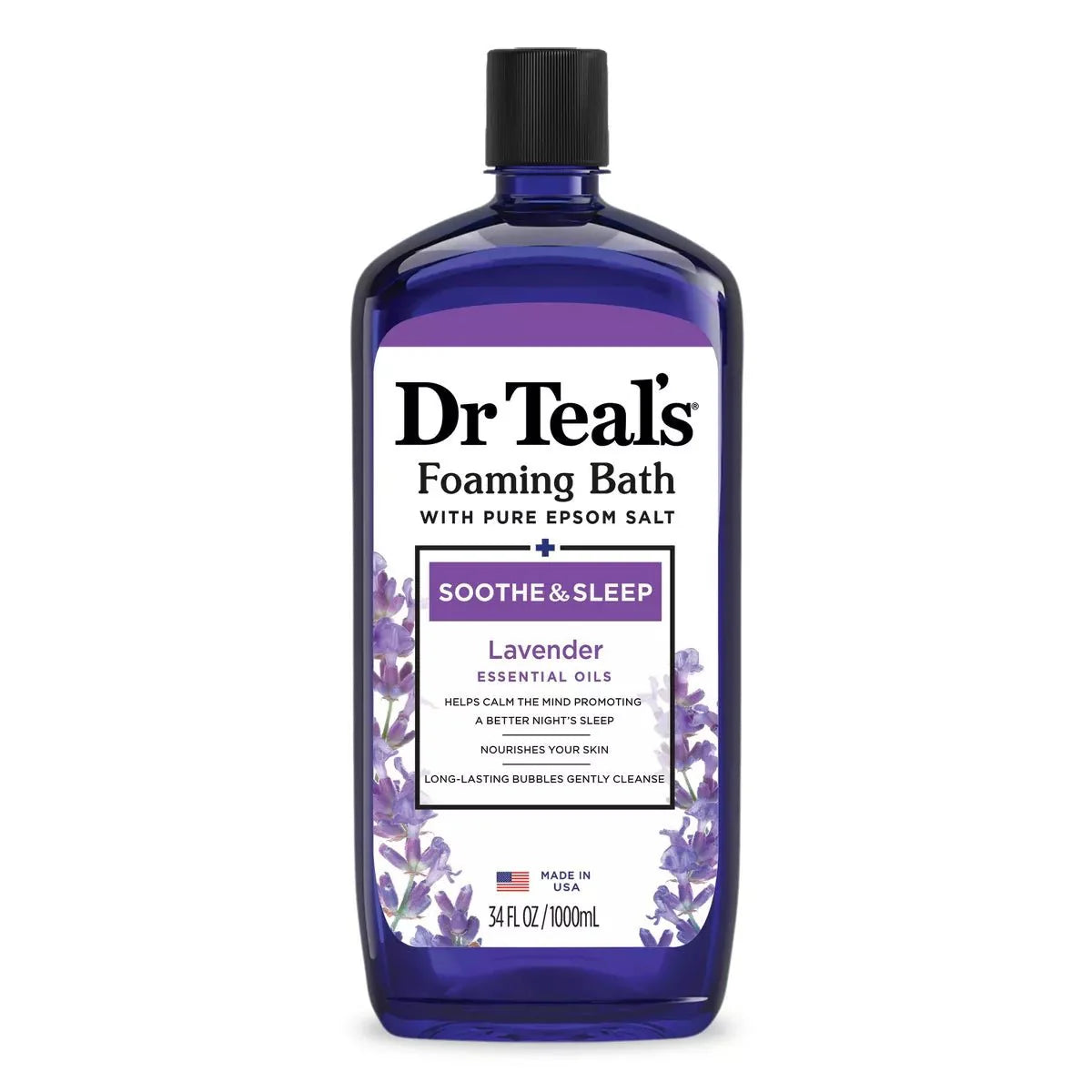 Bain Moussant Lavande Apaisant et Relaxant Dr Teal's 34OZ