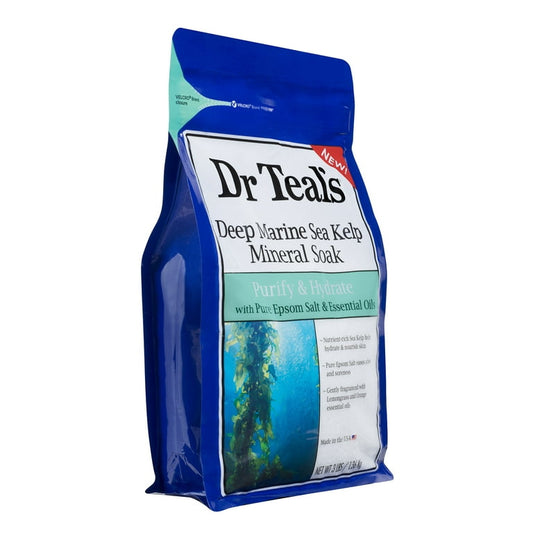 DR TEAL'S DEEP MARINE SOIN MINÉRAL AUX ALGUES MARINES PURIFIE ET HYDRATE 1,36 KG
