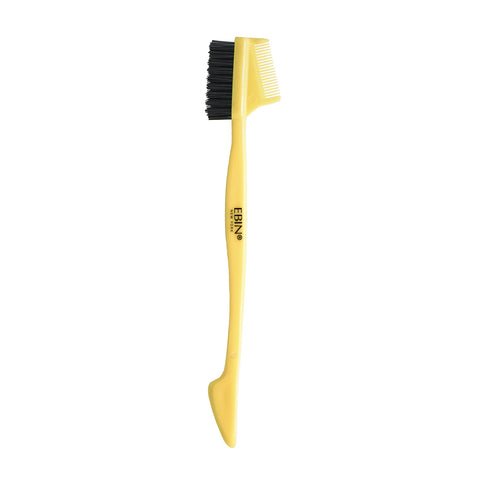 EBIN 3 IN 1 YELLOW EDGE BRUSH & COMB - REGULAR TYPE