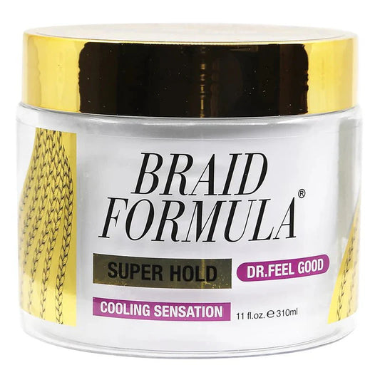 EBIN BRAID FORMULA DR. FEEL GOOD SUPER HOLD COOLING SENSATION CONDITIONING GEL 11OZ