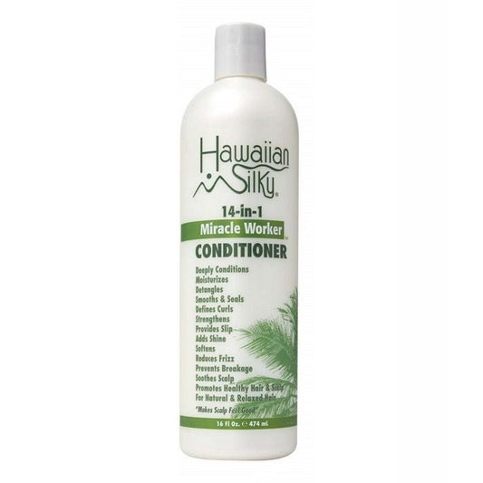 APRÈS-SHAMPOOING HUILE D'ARGAN SOIE HAWAÏENNE 14-EN-1 TRAVAILLEUR MIRACULEUX 473ML