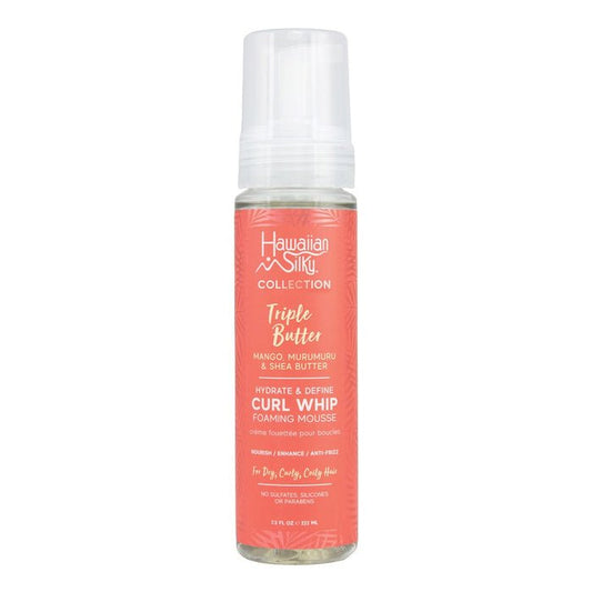 HAWAIIAN SILKY Triple Butter Hydrate & Define Mousse Fouettée pour Boucles 213g
