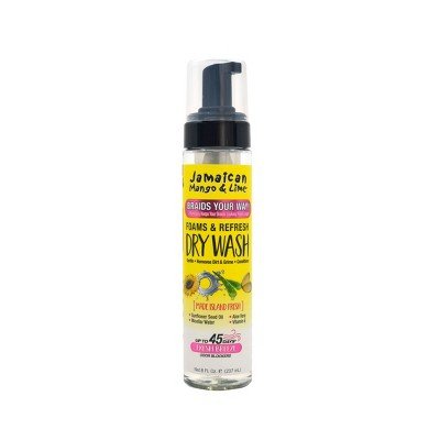 JAMAICAN MANGO & LIME MOUSSES ET SHAMPOOING SEC REFRESH 8OZ