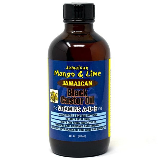 Huile de Ricin Noire de Jamaïque Mangue & Citron Vert de Jamaïque - Vitamines A-D-E 118 ml