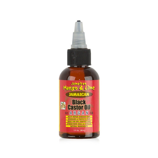 JAMAICAN MANGO & LIME HUILE DE RICIN NOIRE DE JAMAÏQUE ARGAN 2OZ