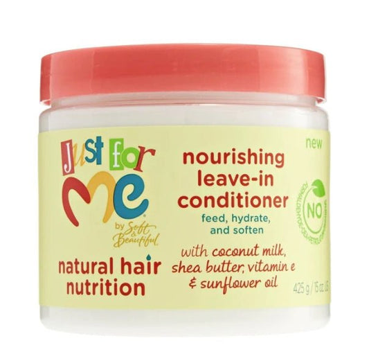 JUST FOR ME Natural Hair Nutrition Après-shampooing sans rinçage nourrissant 16 oz