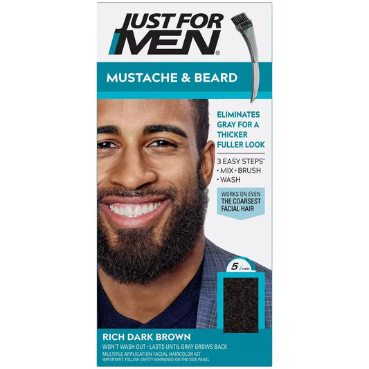 JUST FOR MEN COLORATION MOUSTACHE ET BARBE CHÂTAIN FONCÉ INTENSE M-47