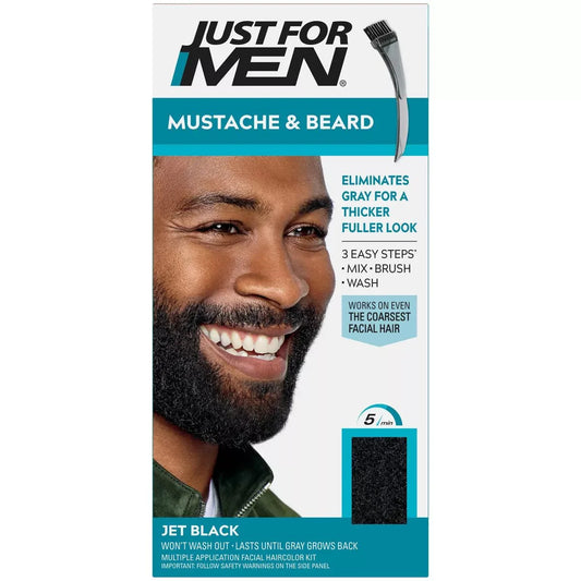 JUST FOR MEN COULEUR MOUSTACHE ET BARBE NOIR DE JAIS M-60