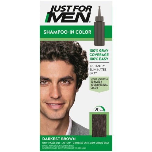JUST FOR MEN COLORATION SOIN MARRON LE PLUS FONCÉ H-50