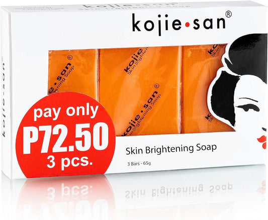 SAVON KOJIE SAN ÉCLAIRCISSANT À L'ACIDE KOJIQUE 3 PACKS (65G)