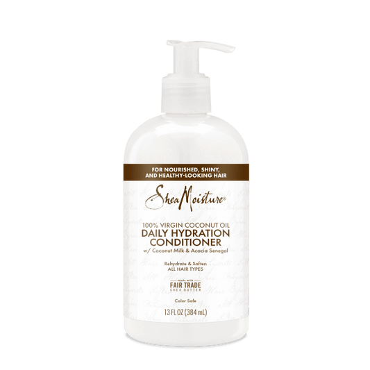 ASSAINISSEUR QUOTIDIEN HYDRATANT À L'HUILE DE COCO VIERGE 100 % SHEAMOISTURE, 384 ML
