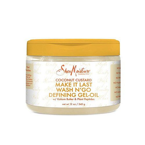 SHEAMOISTURE MAKE IT LAST WASH N' GO GEL-HUILE DÉFINISSANTE 12OZ