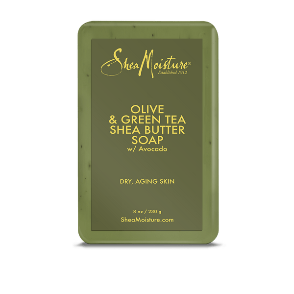 SHEAMOISTURE SAVON EN PAIN AU BEURRE DE KARITÉ OLIVE & THÉ VERT 8OZ