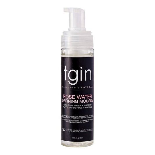 Mousse Définissante Boucles à l'Eau de Rose TGIN (236 ml)