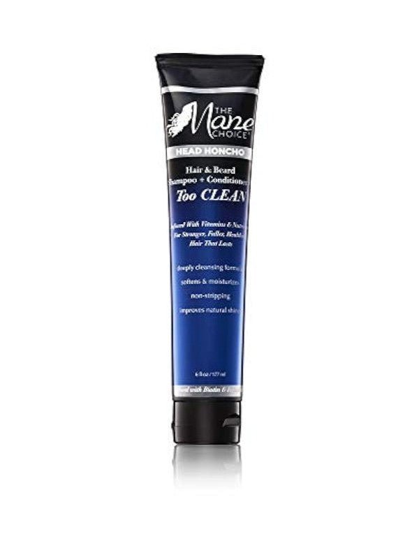 THE MANE CHOICE HEAD HONCHO HAIR & BEARD TOO CLEAN 6OZ